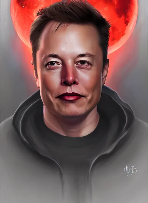 Prompt: ( ( ( portrait of elon musk ) ) ) by charlie bowater, spacex, mars mission,