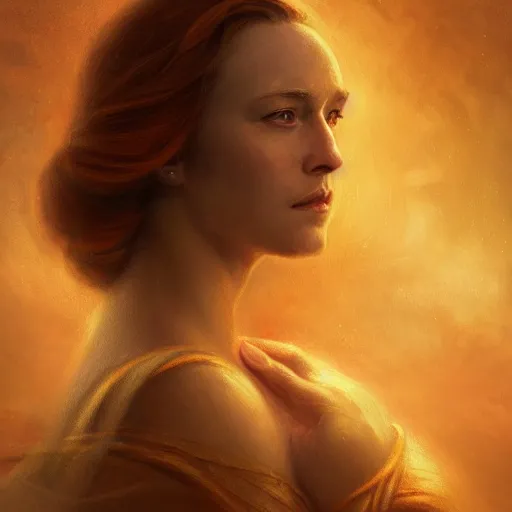 Prompt: majestic gracious regal goddess mater theia portrait, ancient greece, atmospheric lighting, painted, intricate, volumetric lighting, beautiful, rich deep colours masterpiece, golden hour, sharp focus, ultra detailed, by leesha hannigan, ross tran, thierry doizon, kai carpenter, ignacio fernandez rios