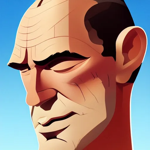 Image similar to face icon stylized minimalist ben hur, loftis, cory behance hd by jesper ejsing, by rhads, makoto shinkai and lois van baarle, ilya kuvshinov, rossdraws global illumination