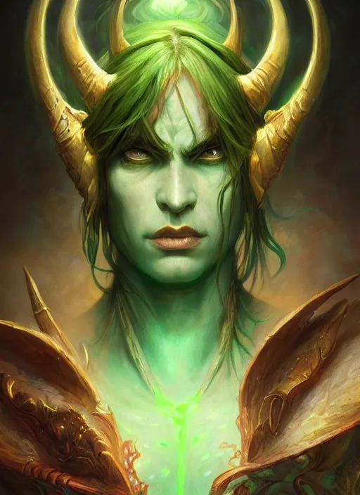 Prompt: portrait of illidan stormrage, digital art by eugene de blaas, ross tran, and nasreddine dinet, vibrant color scheme, intricately detailed, in the style of romanticism, cinematic, artstation, greg rutkowski