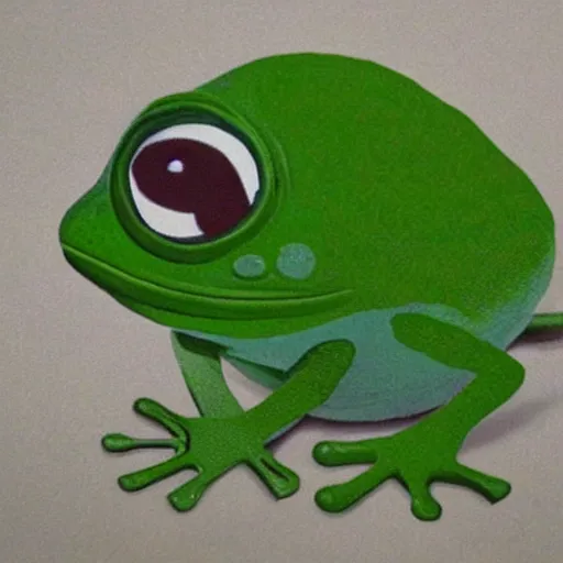 Prompt: pepe green frog