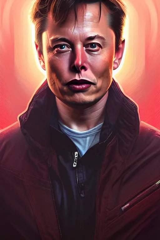 Image similar to elon musk as marty mcfly, realistic portrait, symmetrical, highly detailed, digital painting, artstation, concept art, smooth, sharp focus, illustration, cinematic lighting, art by artgerm and greg rutkowski and alphonse mucha