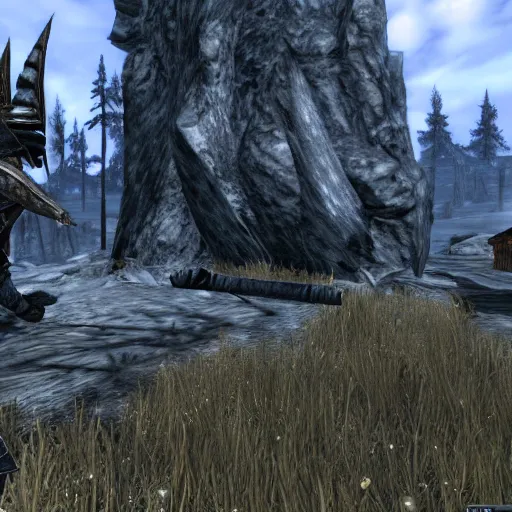 Image similar to Skyrim as a PS2 game, screenshot