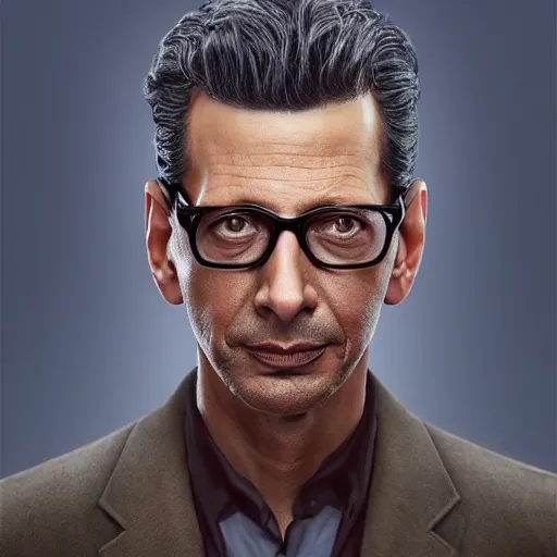 Image similar to hyperrealistic jeff goldblum,!! inspired by istvan sandorfi & xiang duan!!, perfect facial symmetry, dim volumetric cinematic lighting, 8 k octane comprehensive render, extreme hyper - detailed attributes & atmosphere, intricate, impossibly lifelike composition, masterpiece, artstation, stunning,