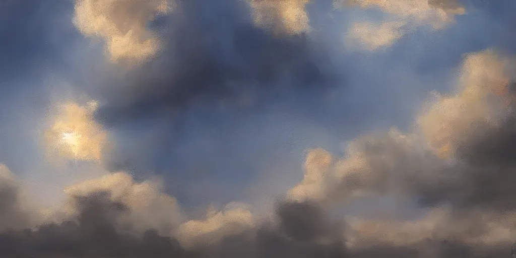 Prompt: the sky, cinematic lighting, detailed oil painting, hyperrealistic, 8k