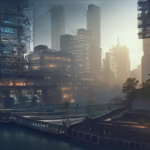 Prompt: city Solarpunk concept art realistic, 8k, octane render, unreal engine 5, 3d render, high resolution