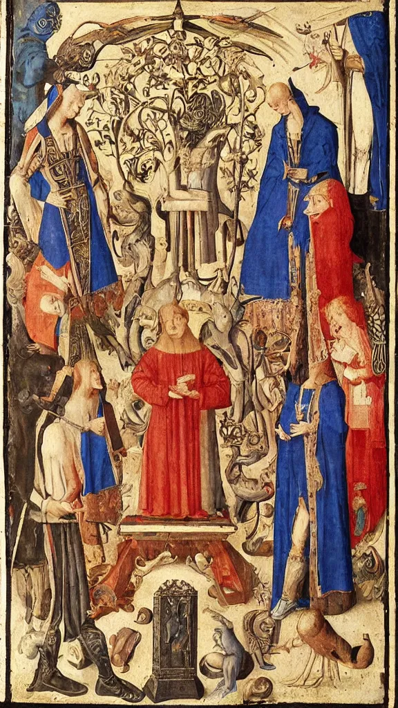 Image similar to esoteric art by george ripley, circa 1 4 7 0