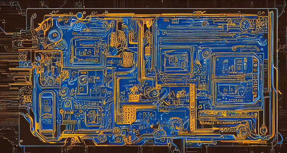 Image similar to product photography framing. digitally painted render of a small square fantasy vacuum - tube motherboard made and powered by crystalline circuitry. trending on artstation. artificer's lab bg. premium print by angus mckie and james gurney. beryllium materials