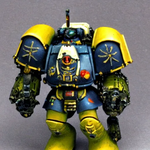 Prompt: an armored space marine