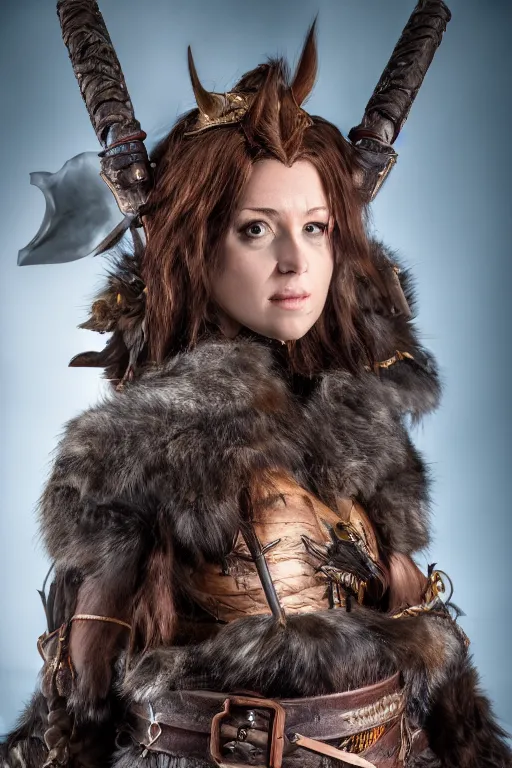 Prompt: a female DND shifter, high resolution film still, 8k, HDR colors, cosplay, studio lighting