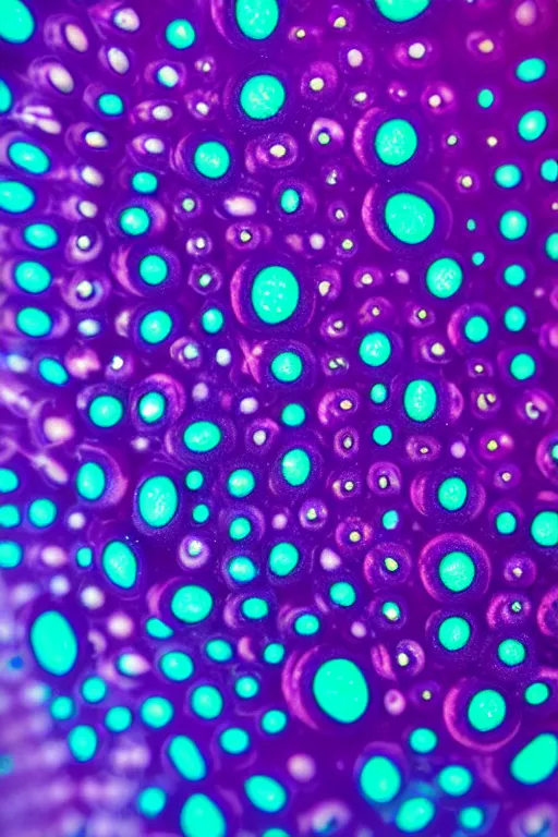 Image similar to high quality close-up photo translucent biomechanic worms! gorgeous purple dots highly detailed hannah yata elson peter cinematic turquoise lighting high quality low angle hd 8k sharp shallow depth of field