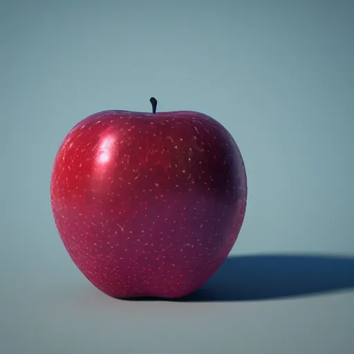 Image similar to An apple made of ruby crystal, stunning 8k octane render, gigapixel, cinema4D.