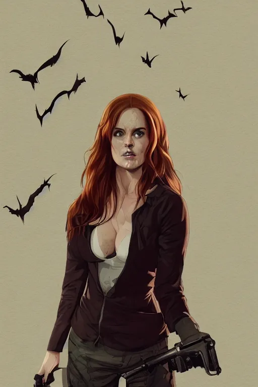 Image similar to isla fisher in sleepy hollow, full body, big two toned eyes, teeth gritted, horror, intricate details, cinematic, epic, realistic, anatomy, tomer hanuka, uplight, artstation, photorealistic, scary