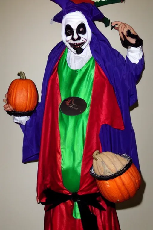 Image similar to scary obese jester halloween costume, best of halloweencostumes, man in a jester costume,