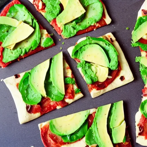 Image similar to avocado pizza