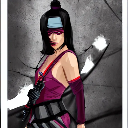 Image similar to dangerous female ninja