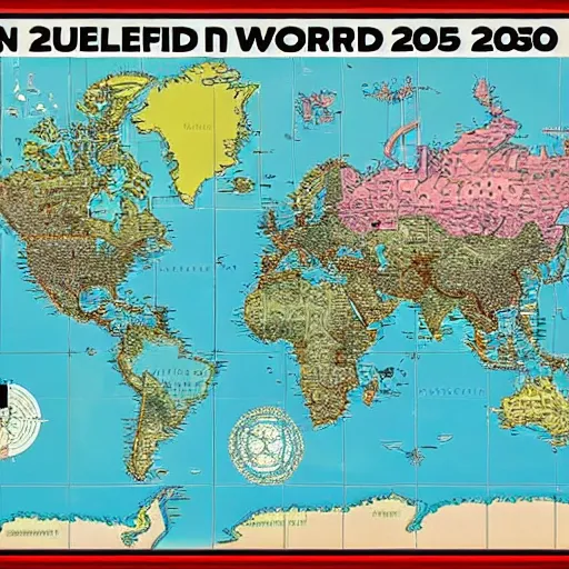 Prompt: map of the world in 2 0 5 0