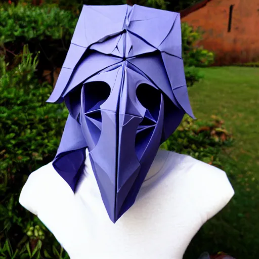 Image similar to illithid origami mask