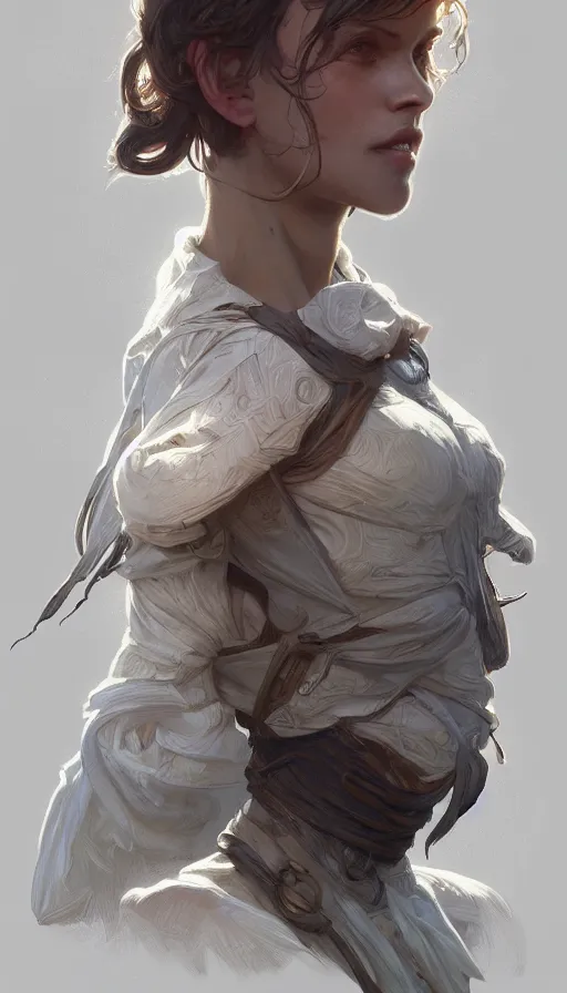 Image similar to peasent, sweaty, simple clothes, insane, intricate, highly detailed, digital painting, artstation, concept art, smooth, sharp focus, illustration, Unreal Engine 5, 8K, art by artgerm and greg rutkowski and alphonse mucha