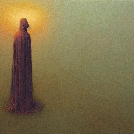 Image similar to high quality high detail painting by beksinski, hd, gof of wisdom