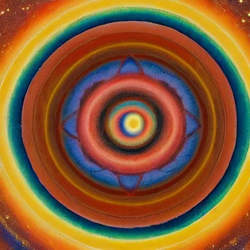 Image similar to Liminal space in outer space!!!, (((((sand mandala)))))