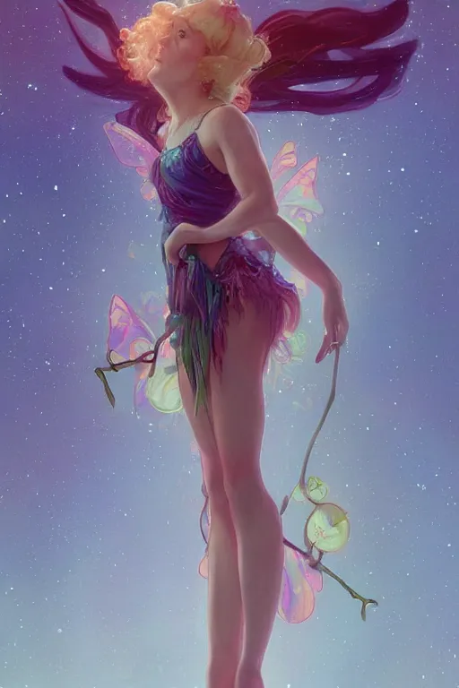 Prompt: A beautiful pole dancing fairie, cinematic lighting, soft bokeh, fantasy, modern, colourful, highly detailed, digital painting, artstation, deviantart, concept art, sharp focus, illustration, by alphonse mucha