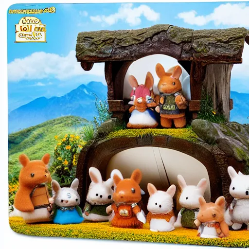 Prompt: lord of the rings calico critters