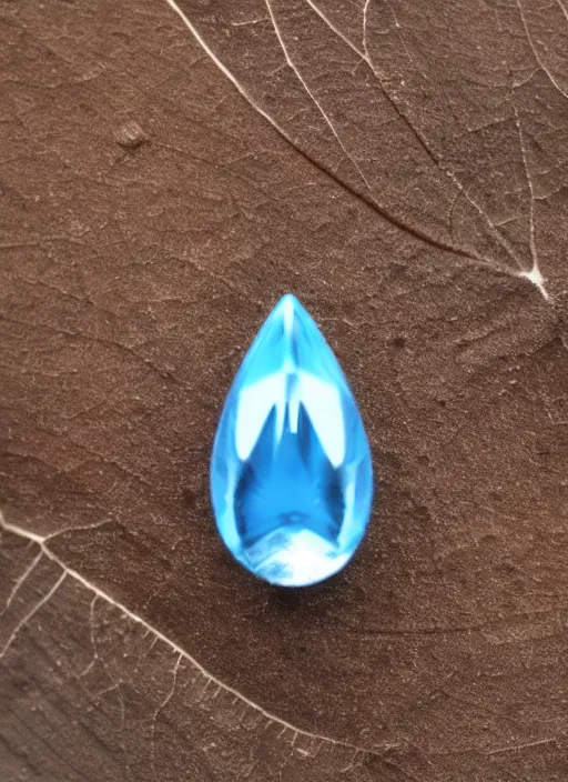 Image similar to portrait of a stunningly beautiful water drop, pixel perfect