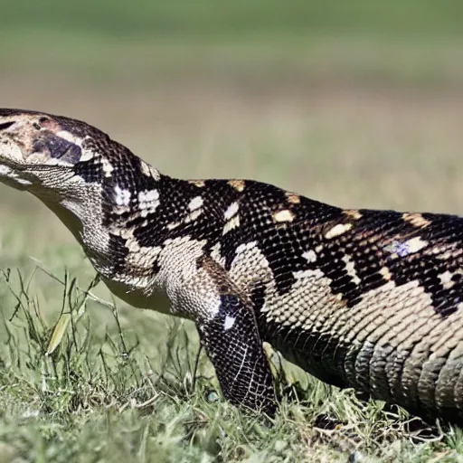 Image similar to rattlesnake and hawk hybrid mutant animal