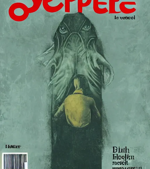 Image similar to cover of eerie magazine