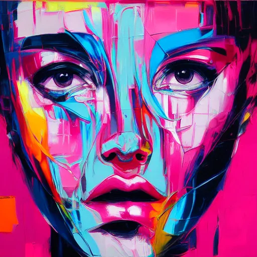 Prompt: Artificial intelligence becoming sentient and conscious by Françoise Nielly