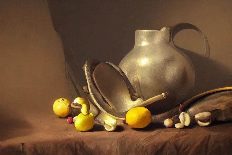 Image similar to a still life, extremely detailed, photorealistic, surrealism, dramatic lighting, smooth sharp focus