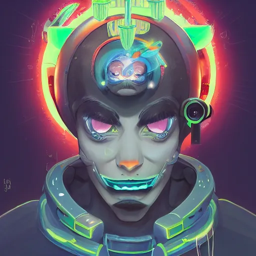 Image similar to a portrait of jinx the black cat as a god of destruction, with an intricate, detailed, urban inspired hiphop robot eye, vector behance hd jesper ejsing, rhads, makoto shinkai, lois van baarle, ilya kuvshinov, rossdraws, hd, 3 2 k, ilya kuvshinov, gustav klimt