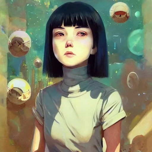 Image similar to A space realistic cat with big and cute eyes, fine-face, realistic shaded perfect face, fine details. realistic shaded lighting poster by Ilya Kuvshinov katsuhiro otomo ghost-in-the-shell, magali villeneuve, artgerm, Jeremy Lipkin and Michael Garmash, Rob Rey and Kentarõ Miura style, trending on art station