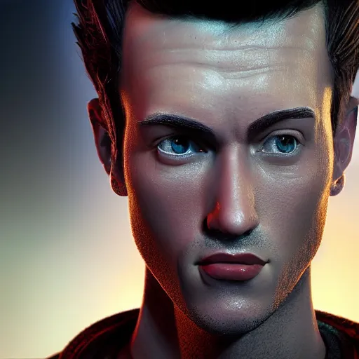 Image similar to hyperrealistic mixed media image of jimmy neutron, stunning 3 d render inspired art by istvan sandorfi and greg rutkowski, perfect facial symmetry, realistic, highly detailed attributes and atmosphere, dim volumetric cinematic lighting, 8 k octane extremely hyper - detailed render, post - processing, masterpiece,