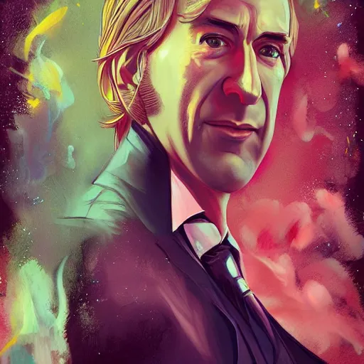 Prompt: saul goodman in the style of anna dittman and ross tran and charles dulac