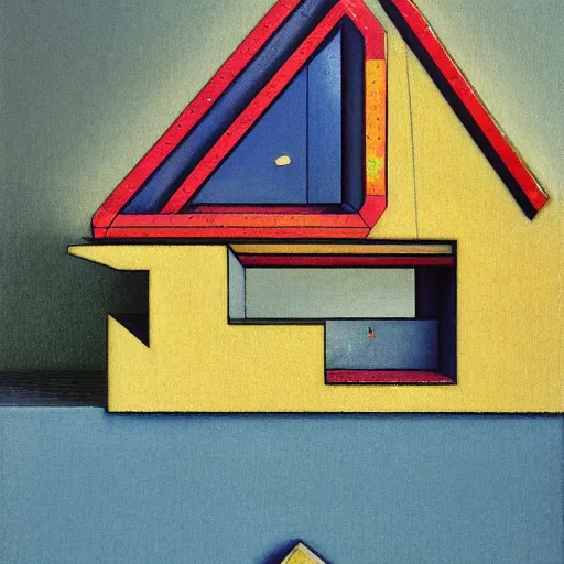 Prompt: 1 9 9 8 brazilian miniature house designed by arthur bispo do rosario, jules bastien - lepage, tarsila do amaral, frank weston and gustave baumann, trending on artstation, mediterranean, brutalism, sharp focus, colorful refracted sparkles, star lines, soft light, 8 k