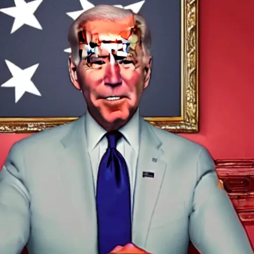 Image similar to joe biden in a youtube poop