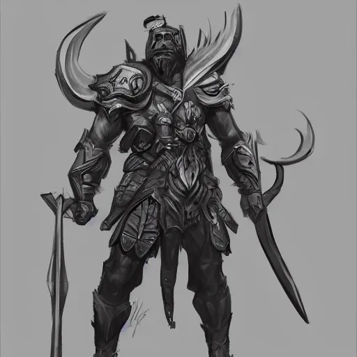 Prompt: sketch character design concept art, a stealthy warrior, fantasy, digital art trending on artstation