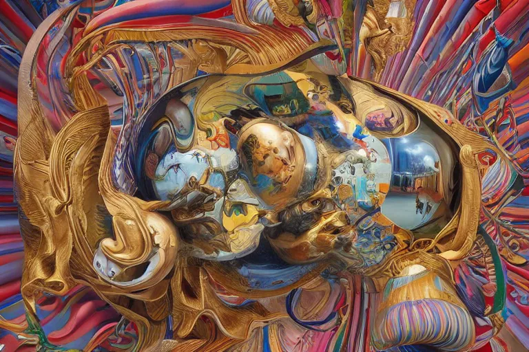 Prompt: 3 d typography by james jean and salvador dali and shusei nagaoka, oil on canvas, exquisitely intricate details, surrealism, neoclassicism, renaissance, hyper realistic, cell shaded, 8 k