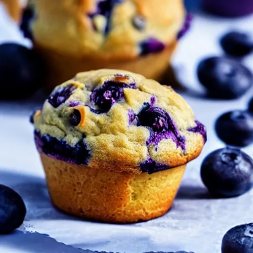 Image similar to photo surreal of a scary spectral ghost eating a blueberry muffin nightmare fuel