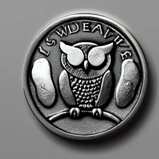 Image similar to owl silver coin