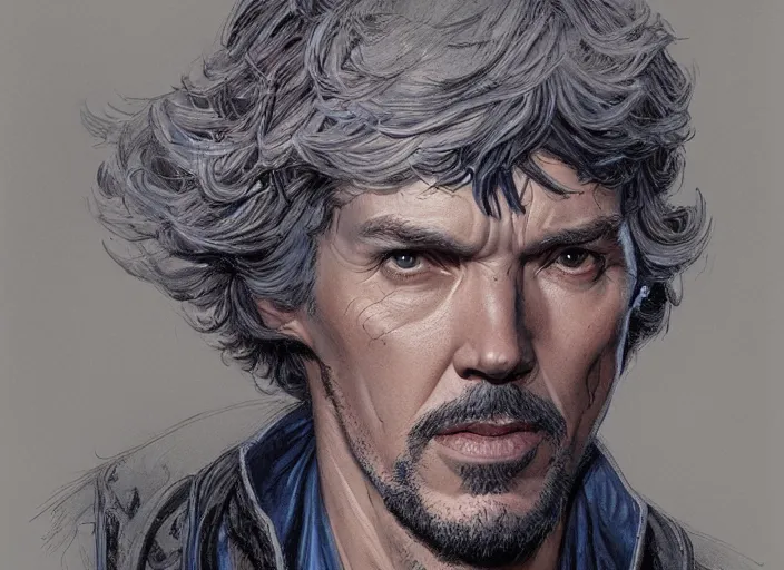 Image similar to a highly detailed 2 0 7 7 portrait of stephen strange, james gurney, james jean