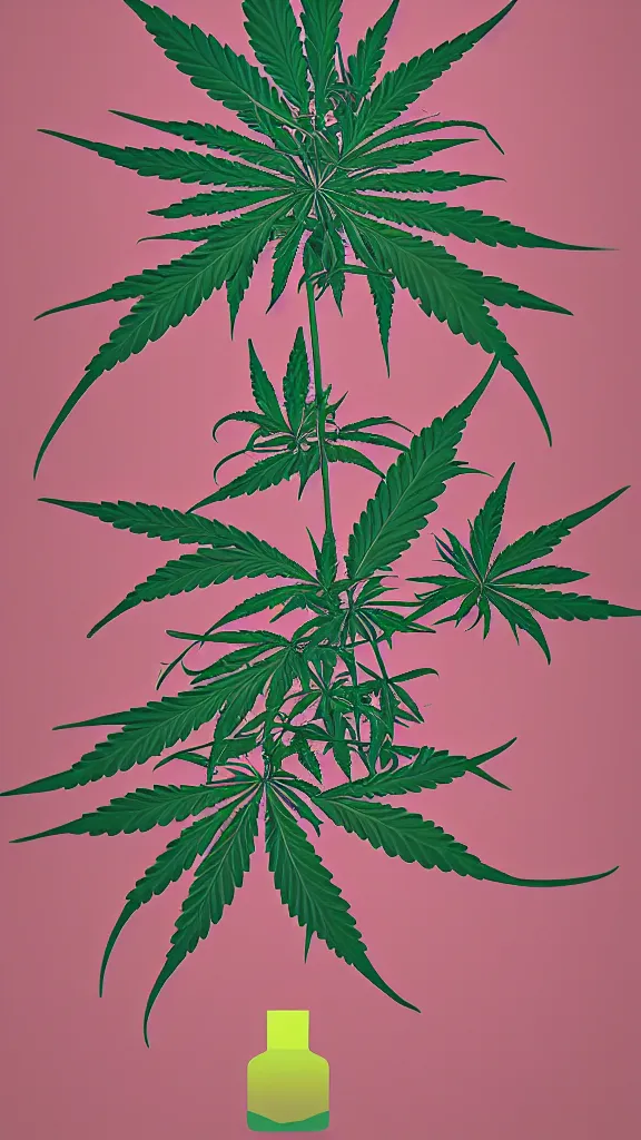 Image similar to cannabis artwork of James Gilleard