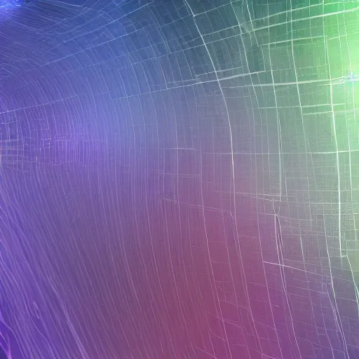 Image similar to translucent walls in abstract space, raytracing, 5 5 mm