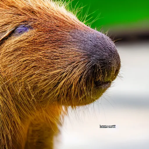 Image similar to photo of capybara eating a gpu, highly detailed, high quality, nature photography, 8 k, canon 3 0 0 mm, professional photographer, 4 0 mp, lifelike, top - rated, award winning, realistic, sharp, no blur, edited, corrected, trending