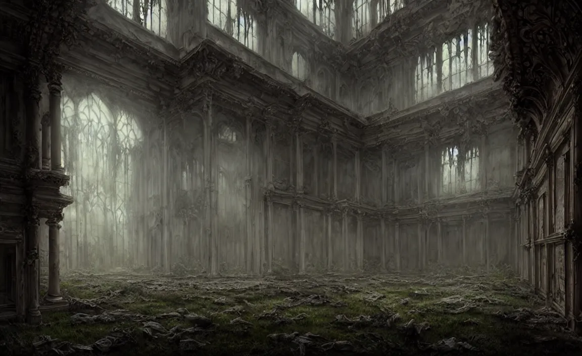 Image similar to epic professional digital art of abandoned ruins, faint taupe moody atmospheric lighting, painted, intricate, detailed, detailed, foreboding, by leesha hannigan, wayne haag, reyna rochin, ignacio fernandez rios, mark ryden, iris van herpen,, epic, stunning, gorgeous, much wow, cinematic, masterpiece.