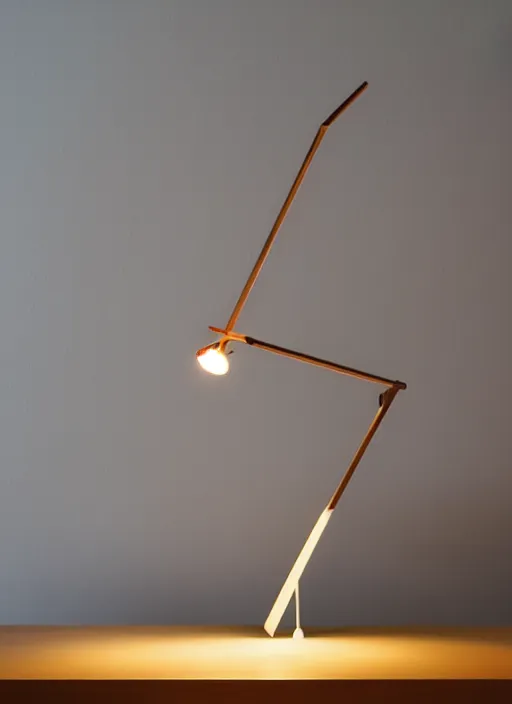 Image similar to a desk light designed by charles eames