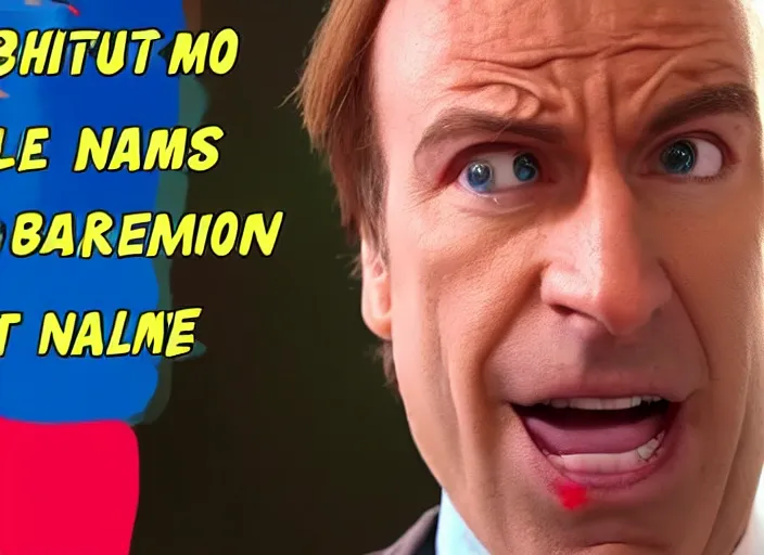 Image similar to youtube thumbnail saul goodman reacting to naruto