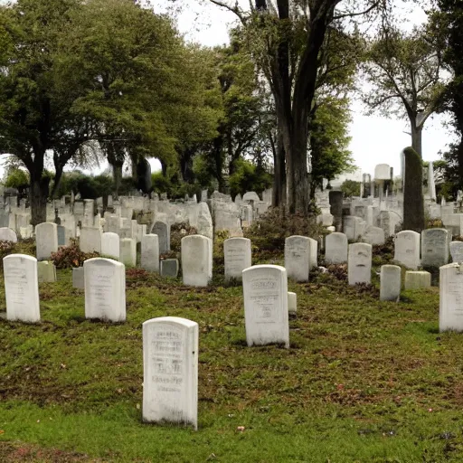 Prompt: spooky cemetery